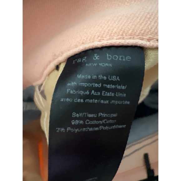 Rag and bone Stylish Blue and Pink Women's Jeans - Picture 4 of 4